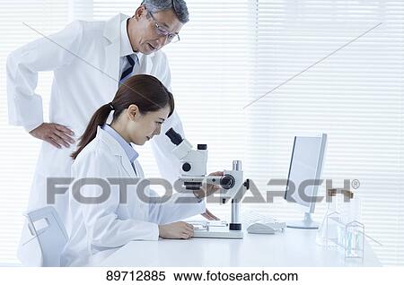 Japanese researchers in the lab View Large Photo Image Stock Photography - Japanese researchers in the lab. Fotosearch