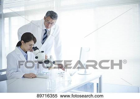 Japanese researchers in the lab View Large Photo Image Stock Photography - Japanese researchers in the lab. Fotosearch