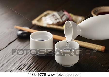 Japanese sake View Large Photo Image Stock Photograph - Japanese sake. Fotosearch