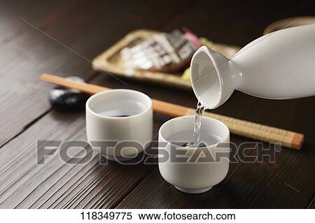 Japanese sake View Large Photo Image Stock Photography - Japanese sake. Fotosearch