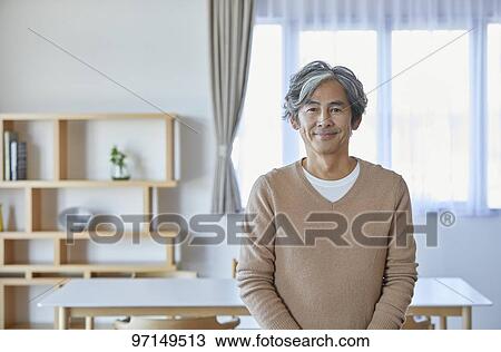 Japanese senior at home View Large Photo Image Stock Image - Japanese senior at home. Fotosearch