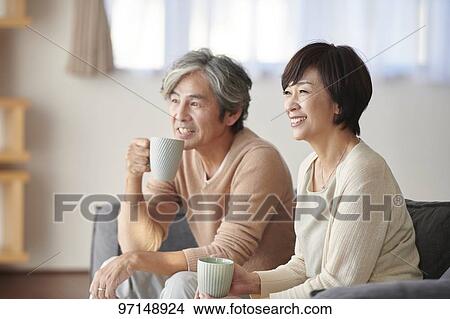 Japanese senior couple View Large Photo Image Picture - Japanese senior couple. Fotosearch