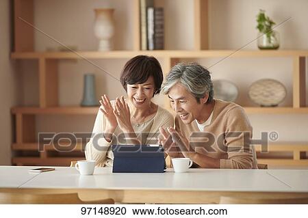 Japanese senior couple View Large Photo Image Stock Image - Japanese senior couple. Fotosearch