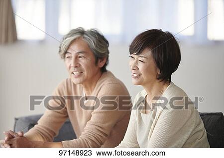 Japanese senior couple View Large Photo Image Stock Image - Japanese senior couple. Fotosearch