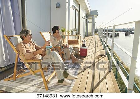 Japanese senior couple View Large Photo Image Stock Image - Japanese senior couple. Fotosearch