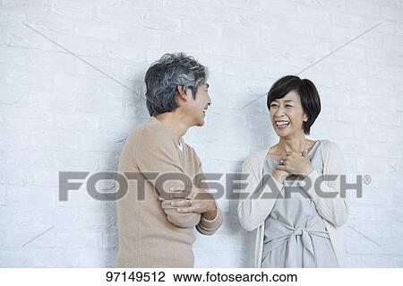 Japanese senior couple View Large Photo Image Stock Image - Japanese senior couple. Fotosearch