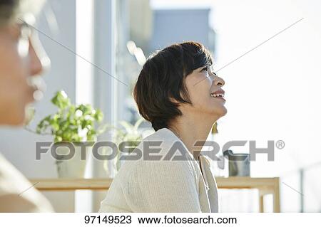 Japanese senior couple View Large Photo Image Stock Image - Japanese senior couple. Fotosearch