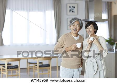 Japanese senior couple View Large Photo Image Stock Photo - Japanese senior couple. Fotosearch