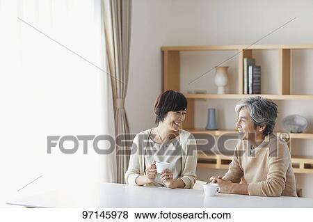 Stock Photo - Japanese senior couple. Fotosearch