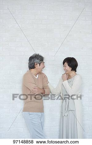 Japanese senior couple View Large Photo Image Stock Photo - Japanese senior couple. Fotosearch