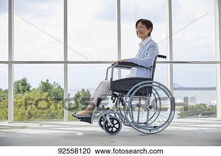 Stock Image - Japanese senior woman. Fotosearch