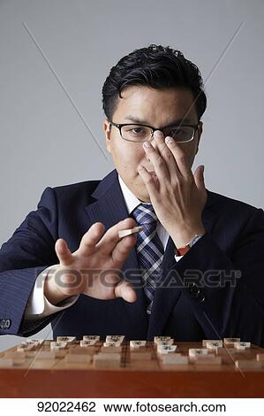 Japanese shogi player View Large Photo Image Stock Image - Japanese shogi player. Fotosearch
