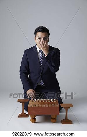 Japanese shogi player View Large Photo Image Stock Photo - Japanese shogi player. Fotosearch