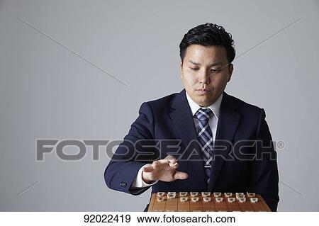 Stock Photo - Japanese shogi player. Fotosearch