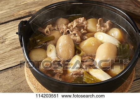 Stock Image - Japanese style casserole. Fotosearch