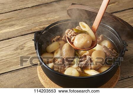 Stock Image - Japanese style casserole. Fotosearch