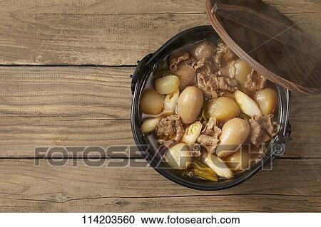 Japanese style casserole View Large Photo Image Stock Image - Japanese style casserole. Fotosearch