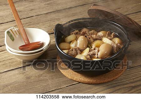 Japanese style casserole View Large Photo Image Stock Photo - Japanese style casserole. Fotosearch