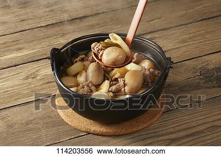Japanese style casserole View Large Photo Image Stock Photograph - Japanese style casserole. Fotosearch