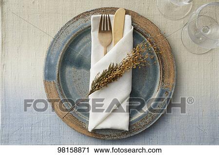 Stock Image - Japanese style tableware. Fotosearch