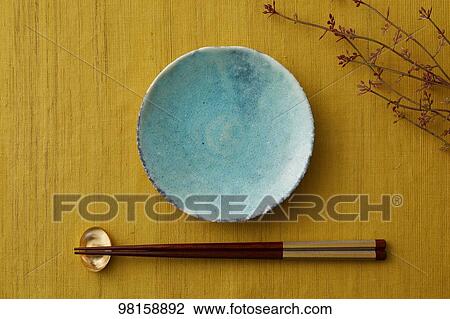 Stock Image - Japanese style tableware. Fotosearch