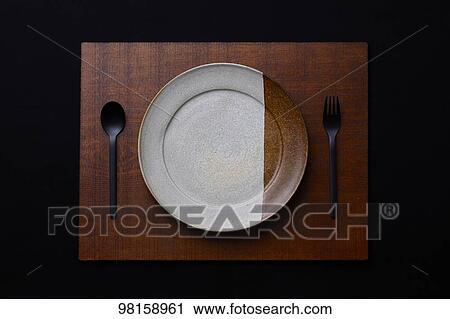 Stock Image - Japanese style tableware. Fotosearch