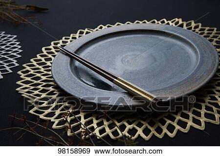 Stock Photo - Japanese style tableware. Fotosearch