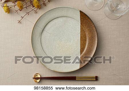 Stock Photography - Japanese style tableware. Fotosearch