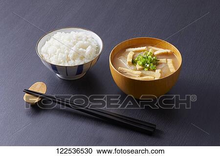 Stock Image - Japanese style traditional meal. Fotosearch