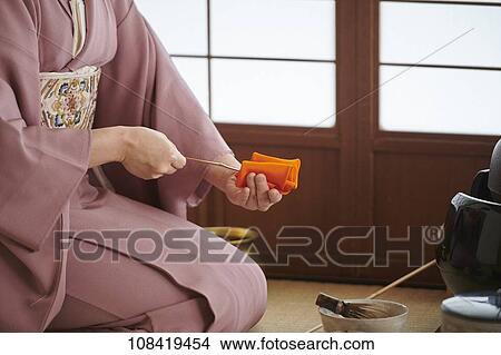 Picture - Japanese traditional tea ceremony. Fotosearch