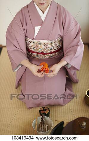 Picture - Japanese traditional tea ceremony. Fotosearch