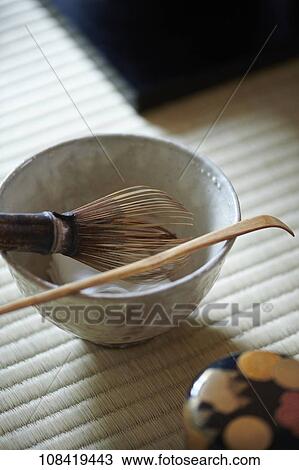 Stock Image - Japanese traditional tea ceremony. Fotosearch