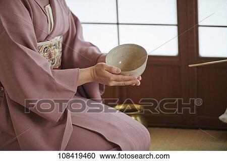 Stock Image - Japanese traditional tea ceremony. Fotosearch