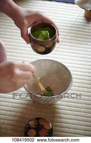 Japanese traditional tea ceremony View Large Photo Image Stock Image - Japanese traditional tea ceremony. Fotosearch