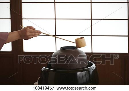 Japanese traditional tea ceremony View Large Photo Image Stock Photo - Japanese traditional tea ceremony. Fotosearch