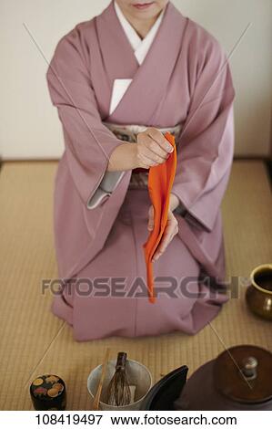 Stock Photo - Japanese traditional tea ceremony. Fotosearch