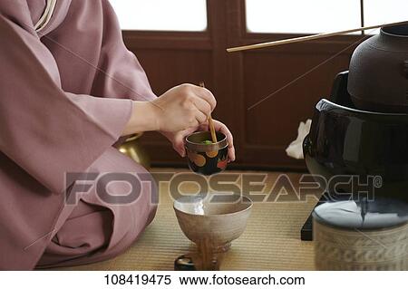 Stock Photography - Japanese traditional tea ceremony. Fotosearch