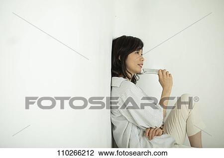 Stock Image - Japanese woman portrait. Fotosearch