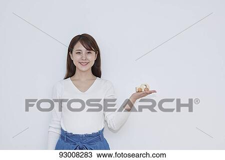 Stock Image - Japanese woman portrait. Fotosearch