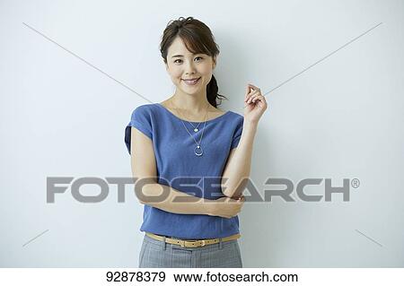 Stock Photo - Japanese woman portrait. Fotosearch