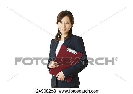 Stock Photo - Japanese woman studio portrait. Fotosearch