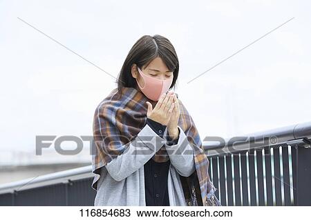 Japanese woman wearing mask View Large Photo Image Stock Image - Japanese woman wearing mask. Fotosearch