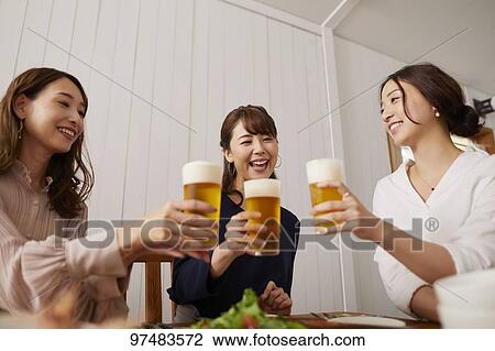 Japanese women having home party View Large Photo Image Stock Image - Japanese women having home party. Fotosearch