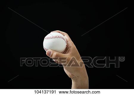 Male hand holding baseball ball View Large Photo Image Stock Image - Male hand holding baseball ball. Fotosearch