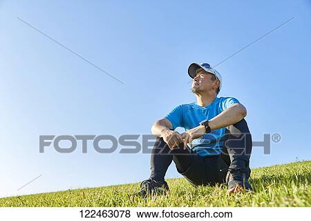 Mature Japanese man training downtown View Large Photo Image Stock Photo - Mature Japanese man training downtown. Fotosearch