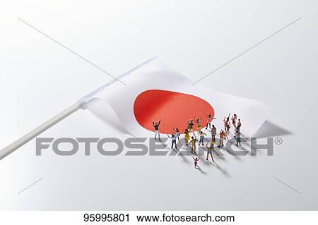 Miniature figures cheering View Large Photo Image Stock Image - Miniature figures cheering. Fotosearch