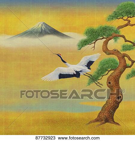 Stock Image - Mount Fuji illustration. Fotosearch