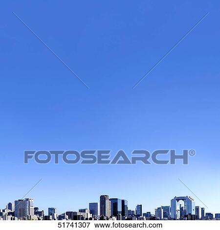 Stock Photo - Osaka cityscape. Fotosearch