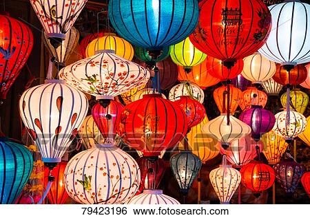 Stock Photograph - Paper lanterns. Fotosearch