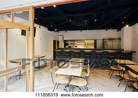 Restaurant interior View Large Photo Image Stock Photo - Restaurant interior. Fotosearch